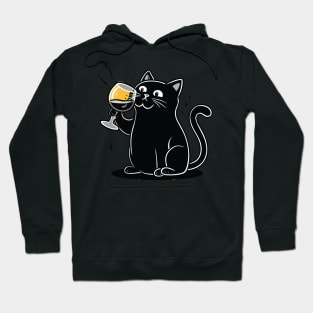 wine and cats Hoodie